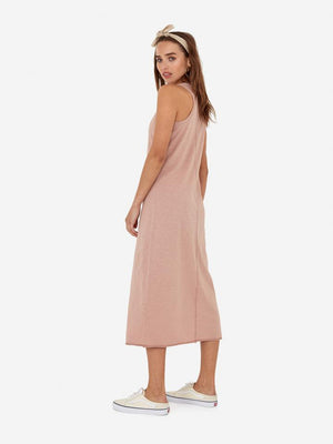 Avery midi dress rose mate the label back view