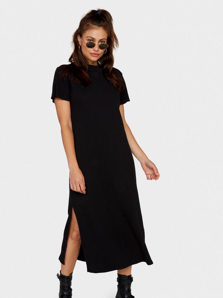 mate the label Layla thermal dress in jet black