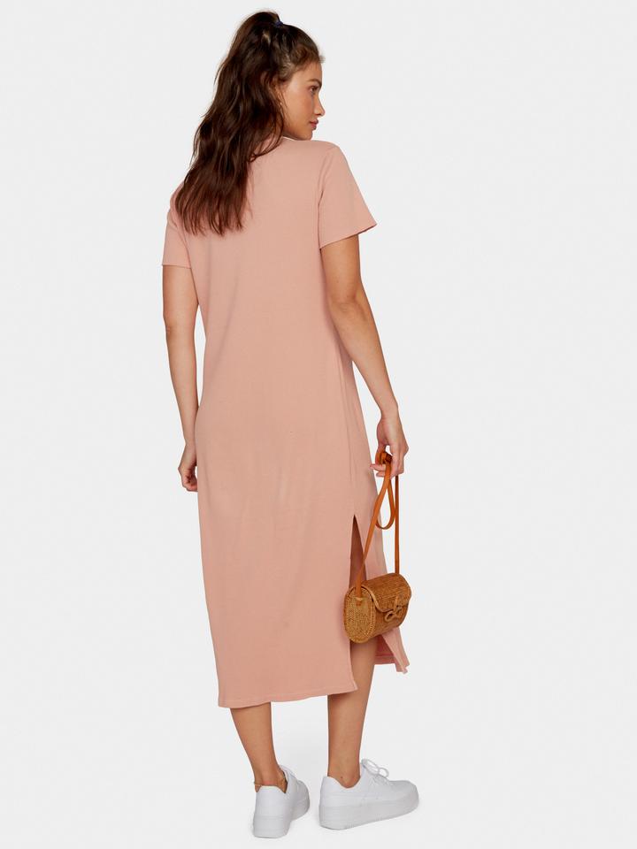 mate the label Layla thermal dress in pale pink back