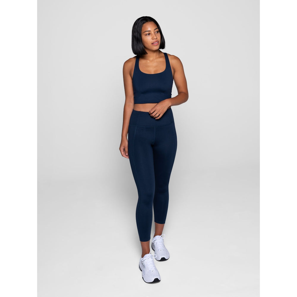 Girlfriend Collective Recycled High-Rise Pocket Legging - Midnight