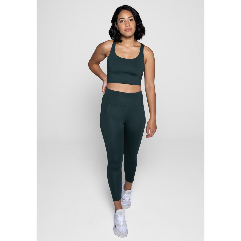 Girlfriend Collective High rise compressive legging in moss