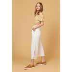 whimsy and row Valentina pants in white linen
